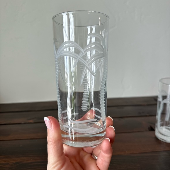 Rolf Glassware Palm Tree Highball Glasses - Picture 3 of 5